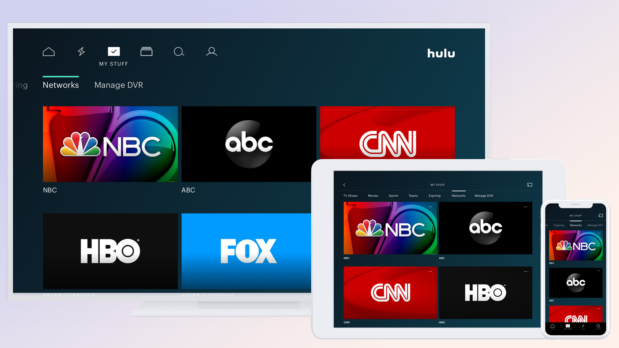Tv-kanalen die je kunt streamen op Hulu met Live TV op een tv, tablet en telefoon